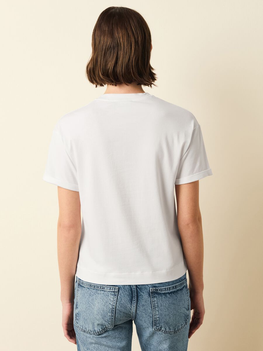 Stretch cotton and modal T-shirt_2