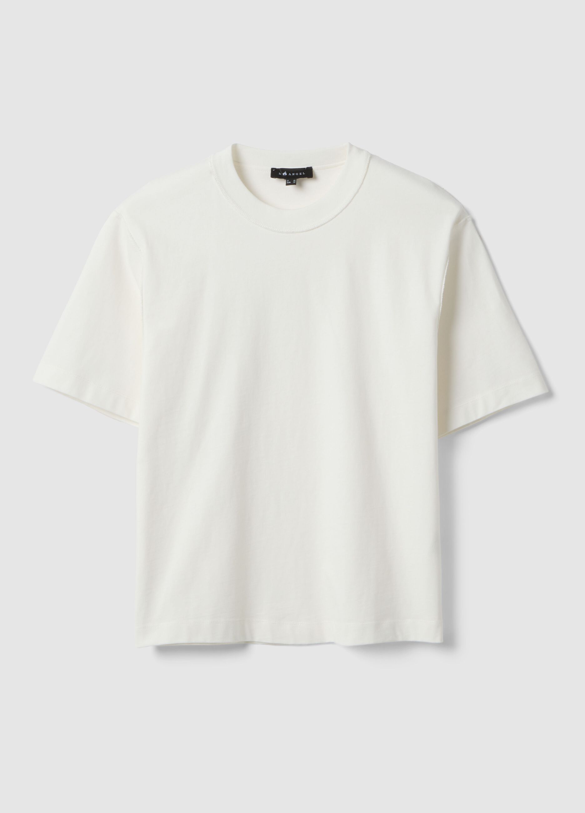 White Pure Cotton Boxy Fit T-shirt