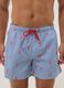 Boxer mare blu a righe con stampa aragoste_1