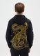 Children's black cotton blend sweatshirt, regular fit_1