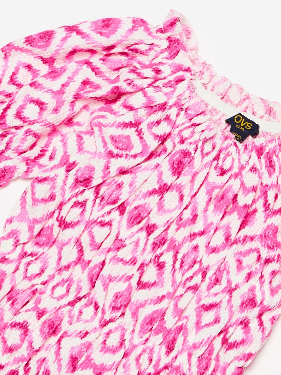 Crêpe blouse with ikat print_2