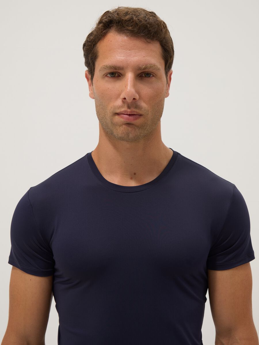 Two-pack of blue stretch T-shirts_1