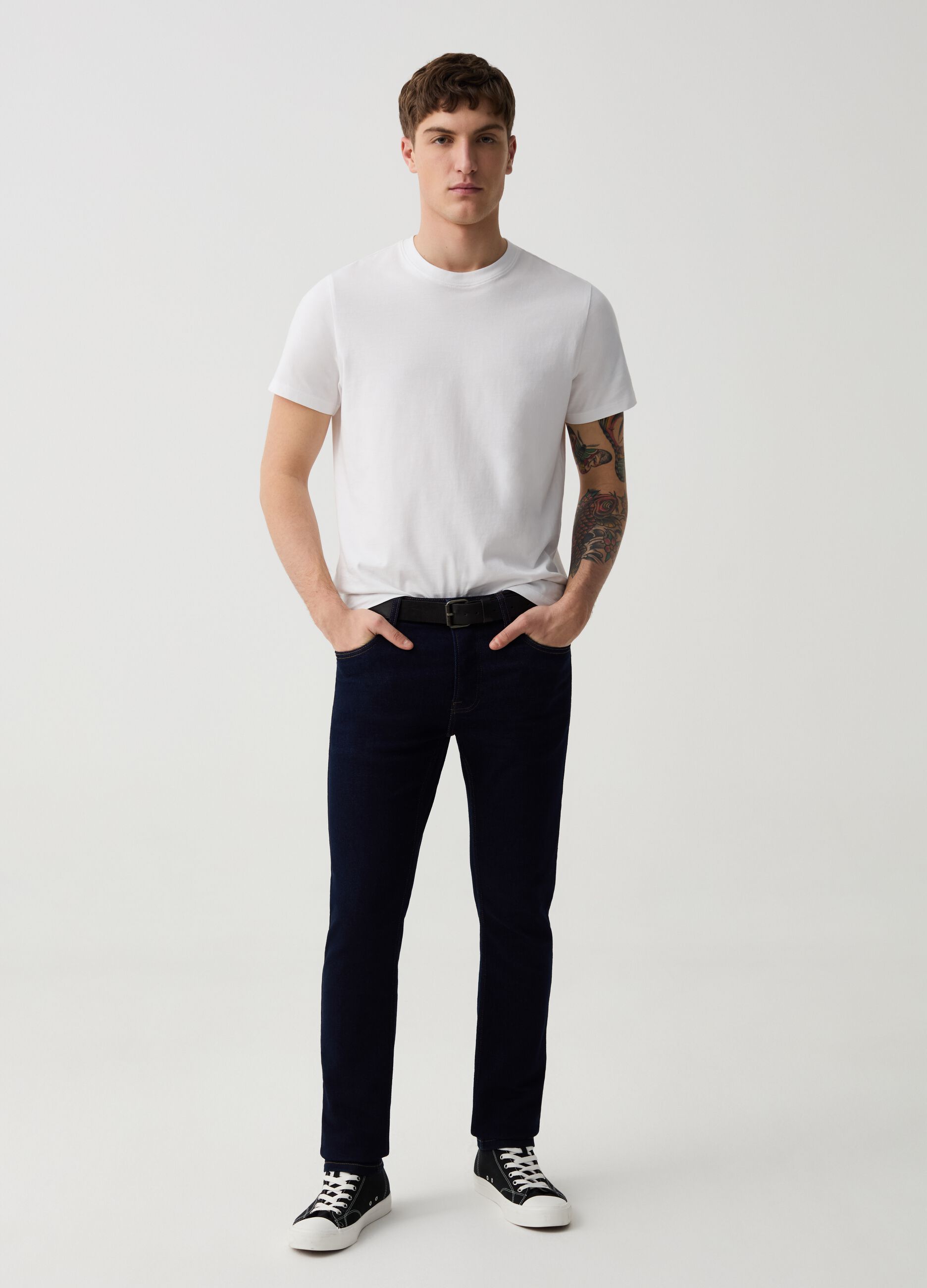 Jeans skinny fit in tessuto Coolmax®