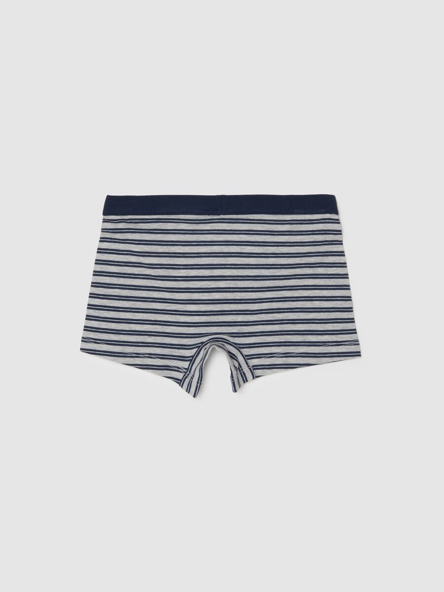Regular fit boys' multicolour striped stretch cotton boxers_1