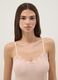 Pink stretch modal vest regular fit with lace_1