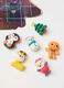 Multipack of multicoloured Christmas rubbers in natural rubber_1