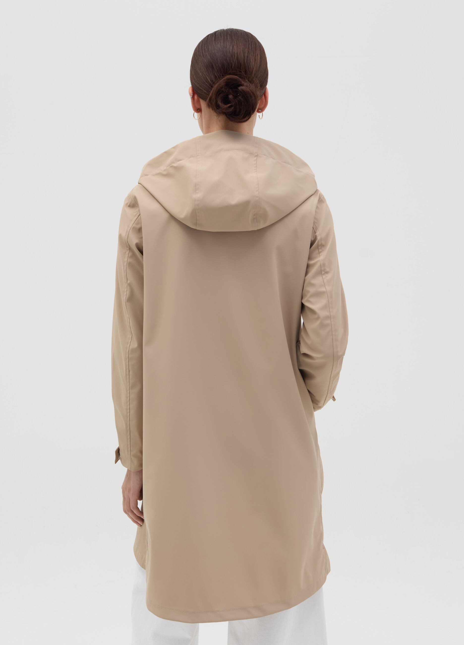 Parka lungo con cappuccio