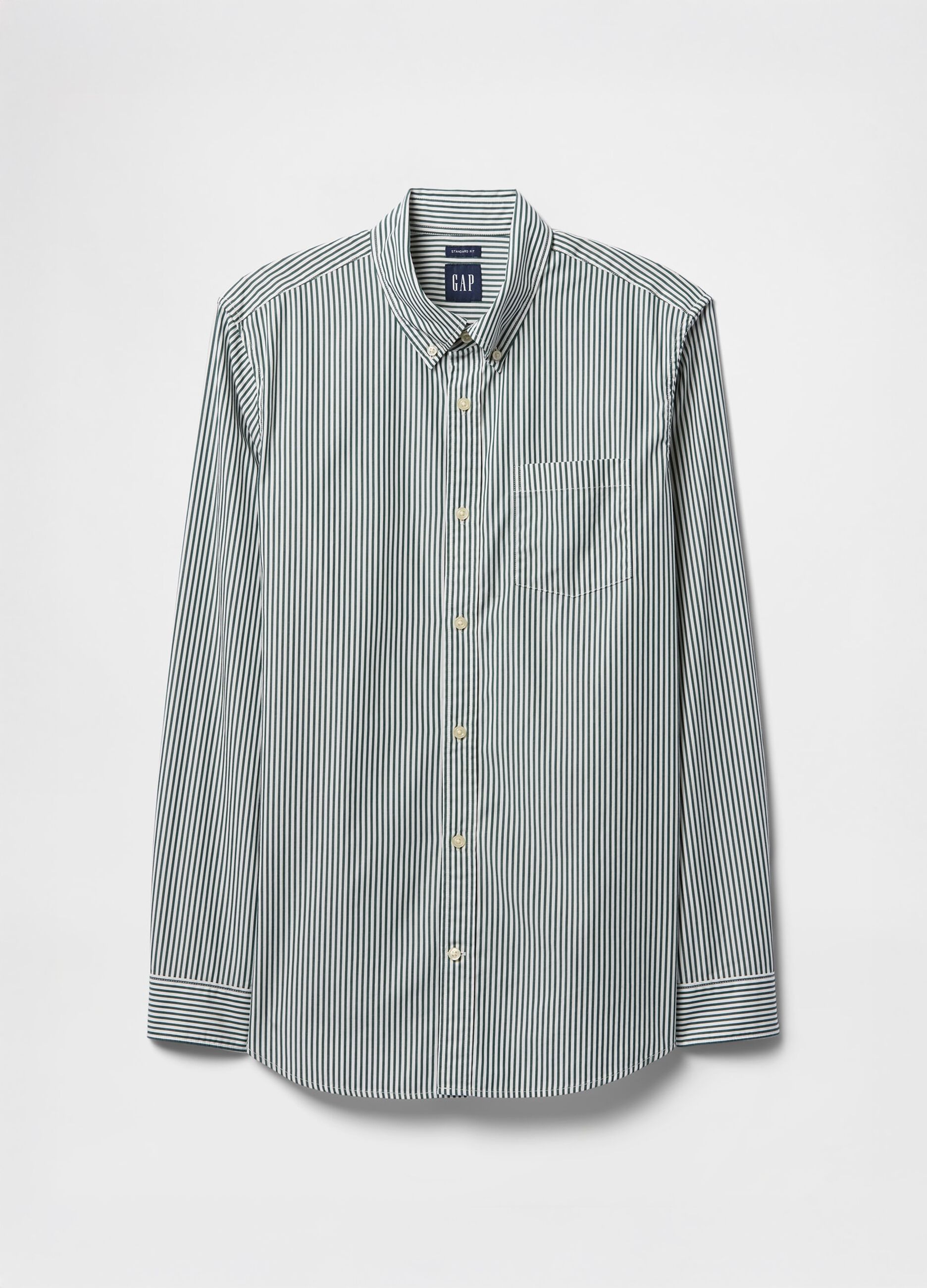Camicia a righe verdi e bianche GAP