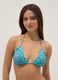 Light blue triangle bikini top in stretch fabric_0