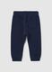 Children's trousers in pure blue cotton regular fit_1