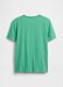 T-shirt in puro cotone verde da bambino regular fit con logo_1