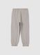 Children's grey cotton jogger trousers regular fit_1