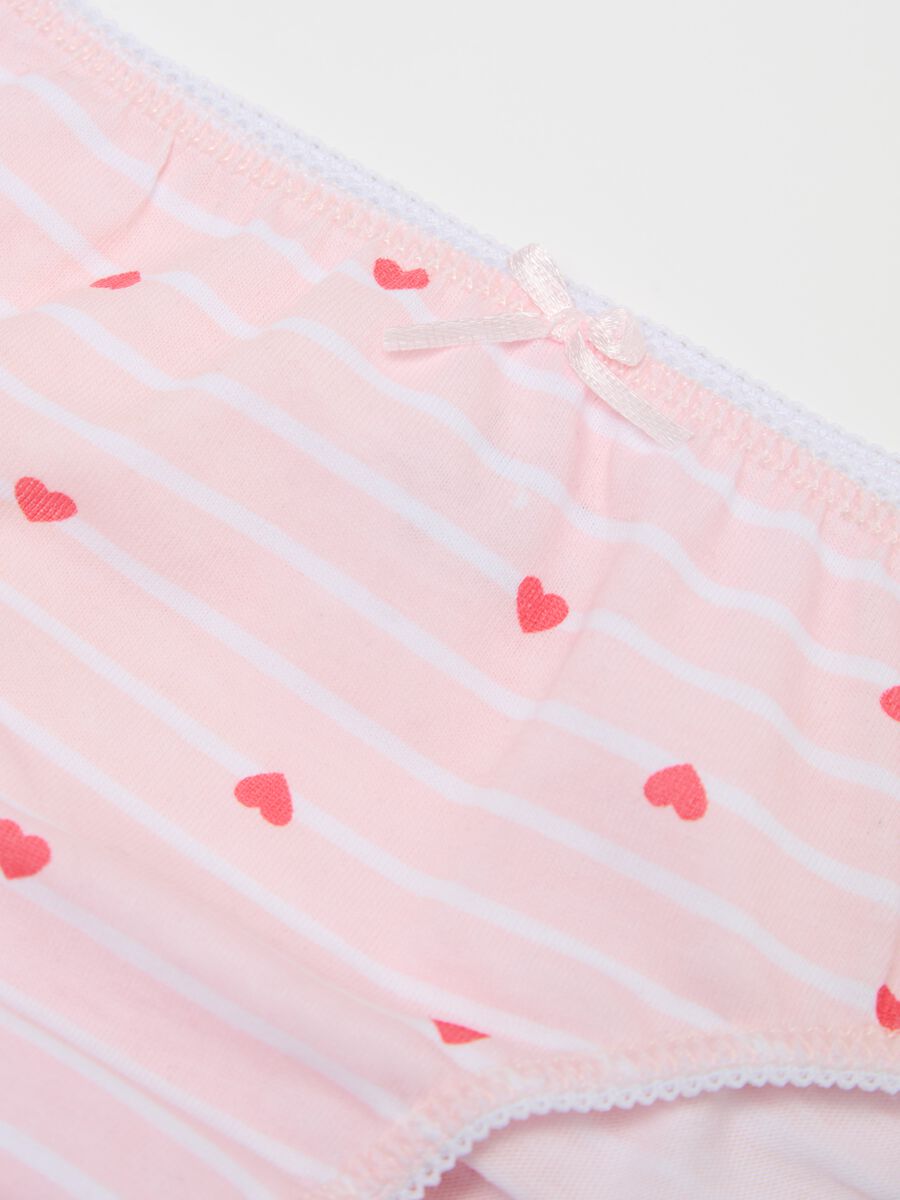 Three-pack briefs in cotton with bow and print_3
