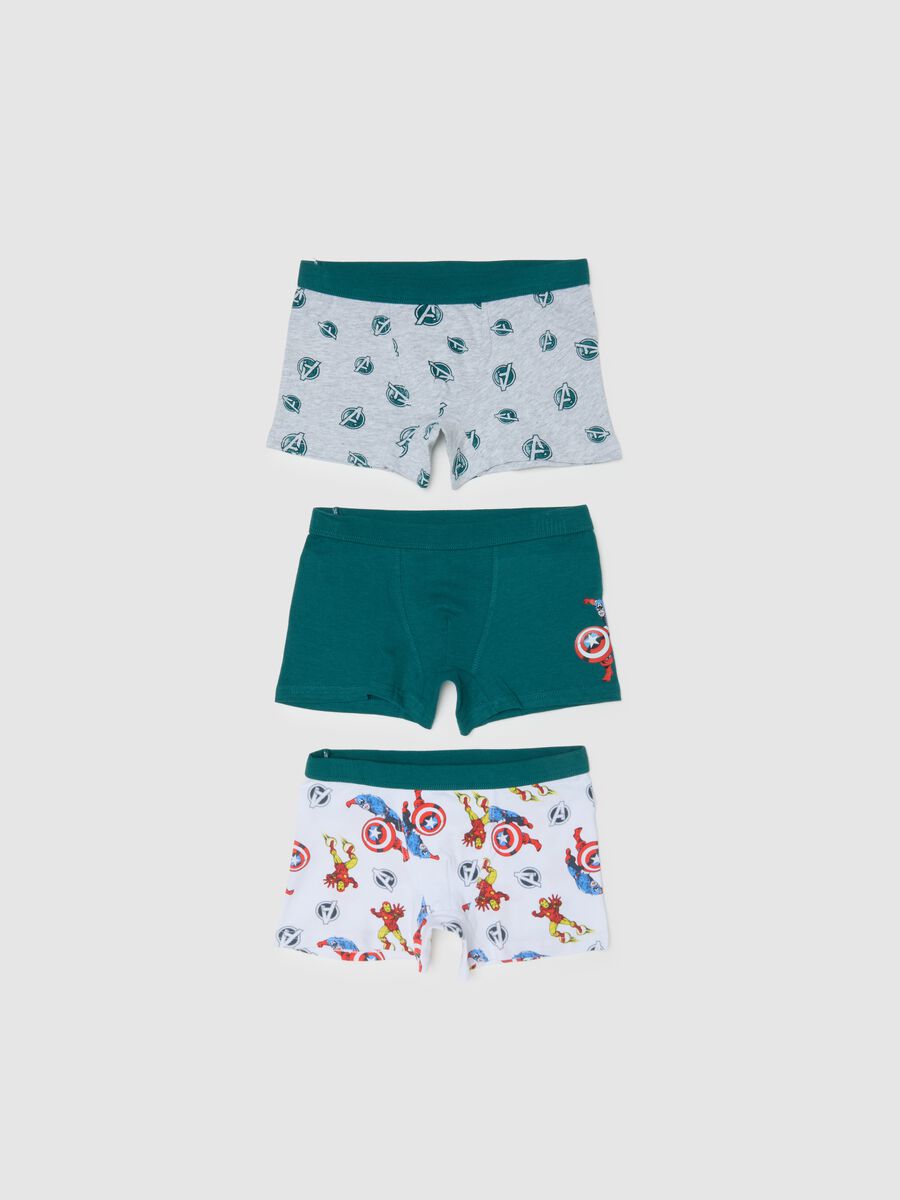 Children's multicolor boxer tripack in cotton blend regular fit_0