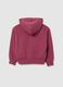 Girls' pink pure cotton hoodie regular fit_1