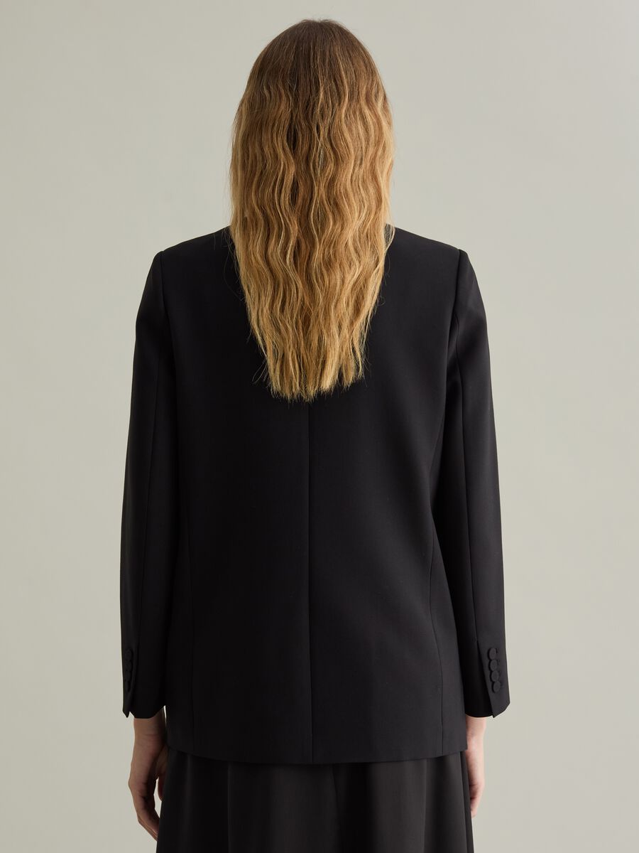 Solid colour double-breasted blazer_3