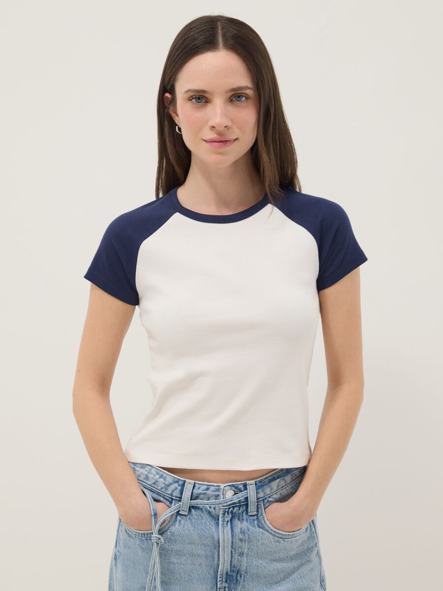 T-shirt in puro cotone multicolor regular fit_1