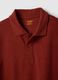 Polo rossa in puro cotone a maniche corte regular fit_5