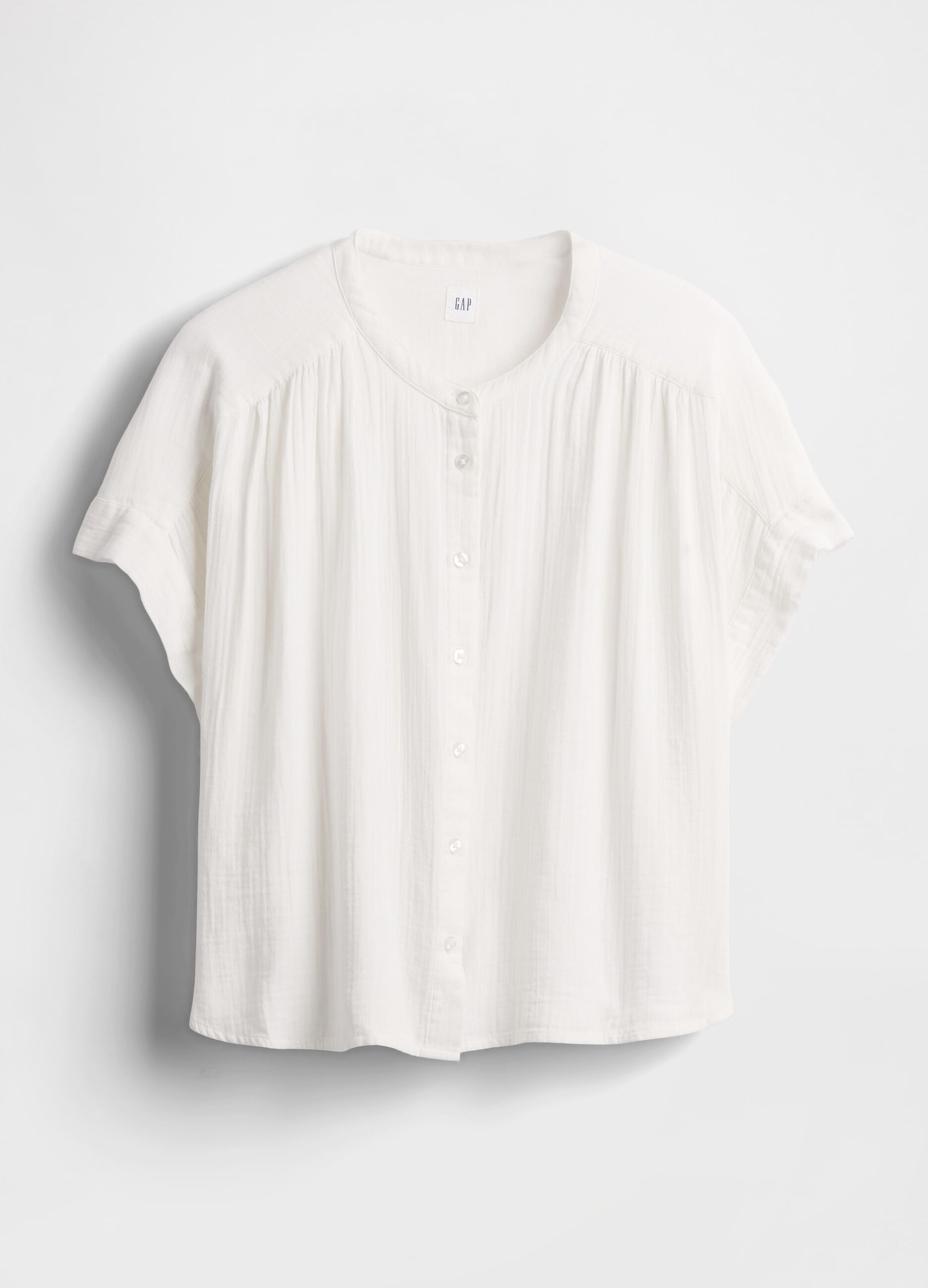 Camicia leggera bianco in tessuto