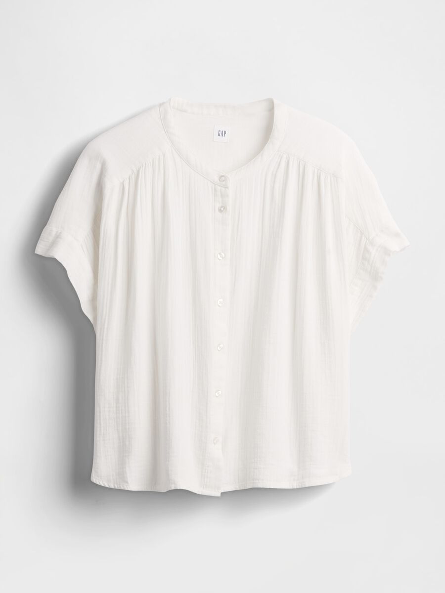 Camicia leggera bianco in tessuto_4
