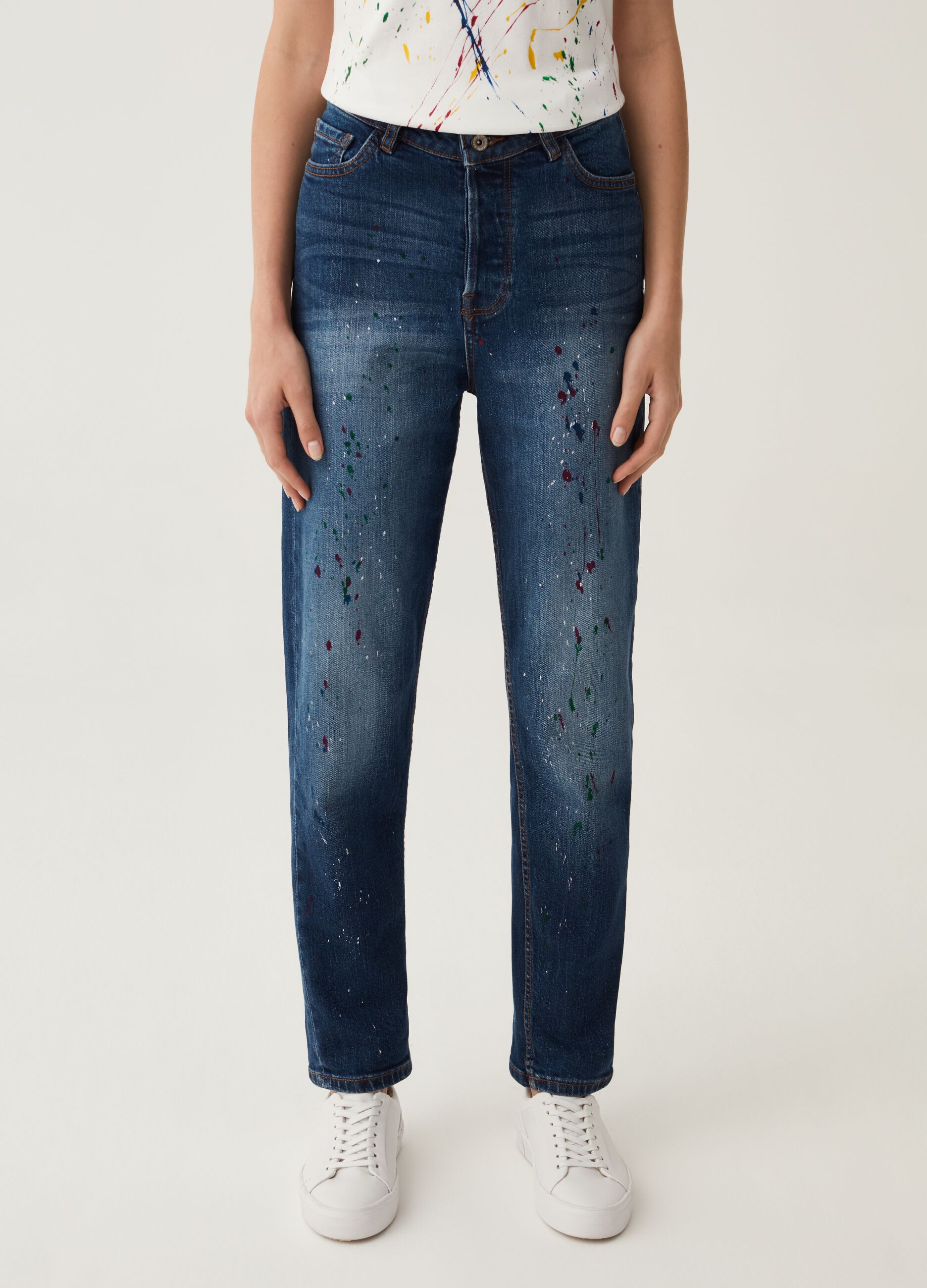 Jeans mom fit slim RE-UP_1