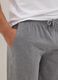 Grey pure cotton regular fit pyjama shorts_3