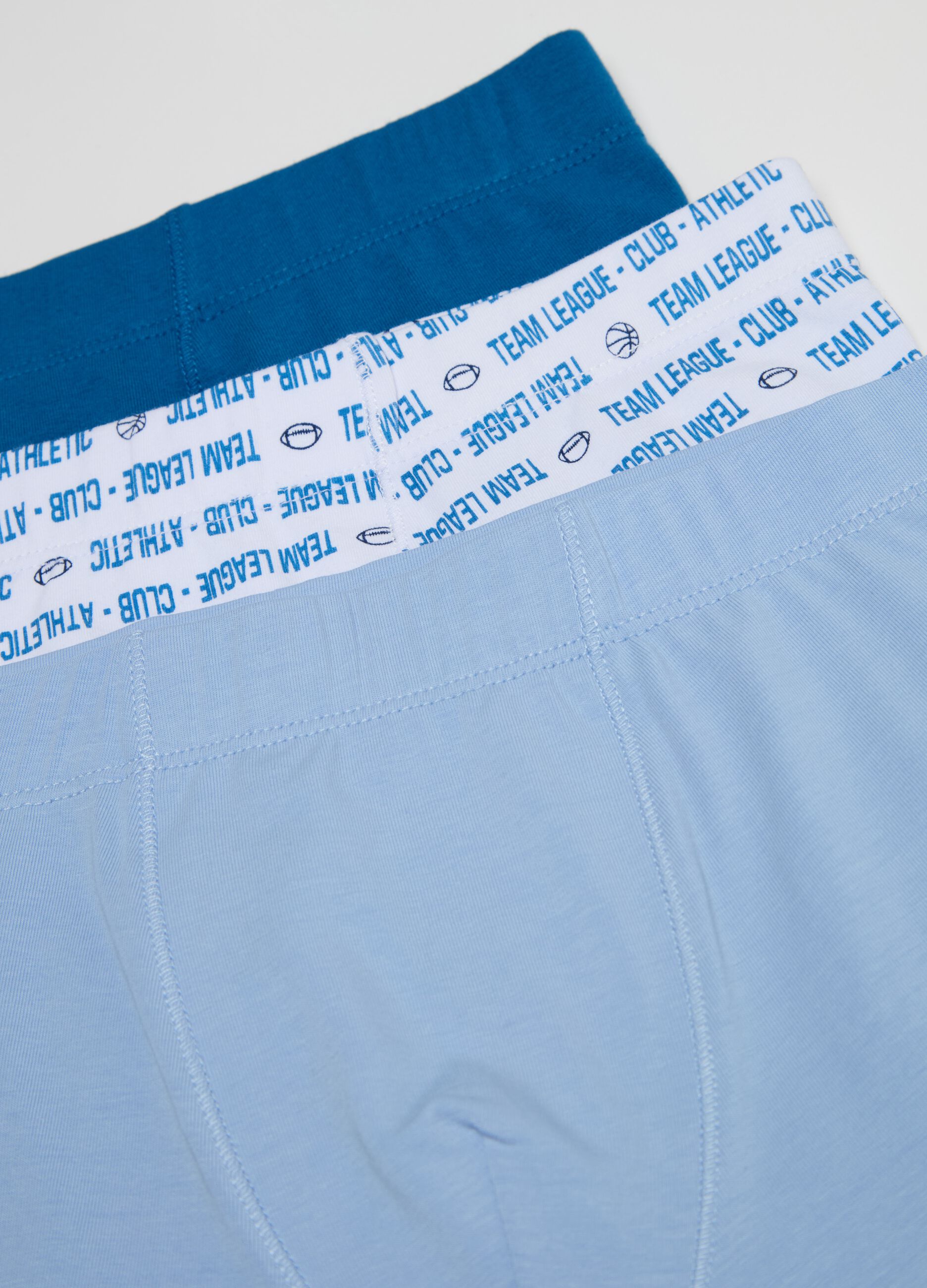 Five-pack sports motif boxer shorts in stretch cotton