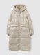 Piumino lungo The Iconic Puffer beige chiaro con cappuccio_4