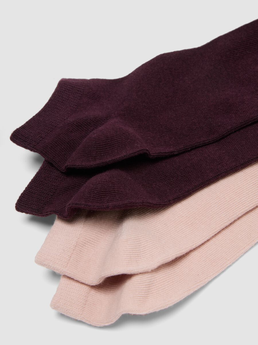 Seven-pack of organic cotton blend ankle socks_1
