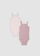 2-pack of pink organic cotton bodysuits for baby girls_1
