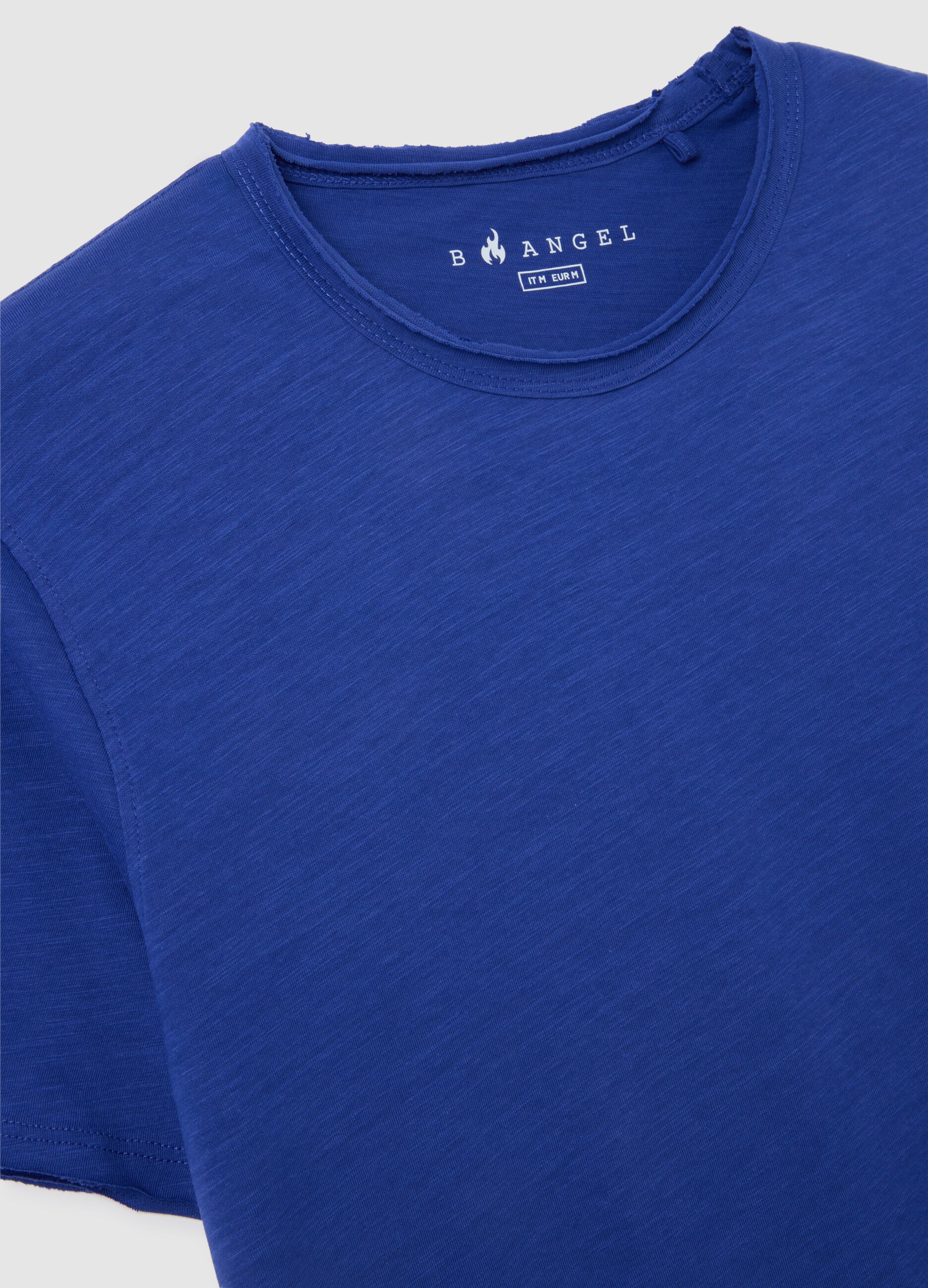 Men's Blue Regular Fit Pure Cotton T-Shirt