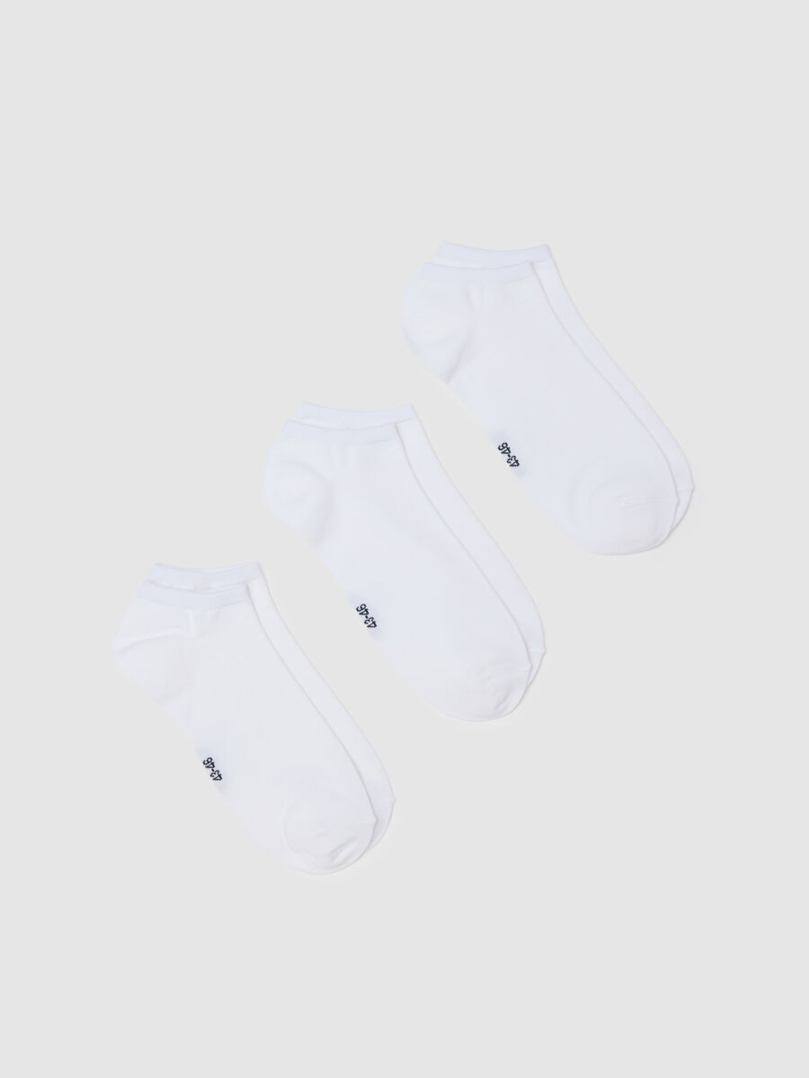 Tripack of regular fit white sport socks_0