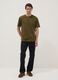 Green pure cotton T-shirt, relaxed fit_1
