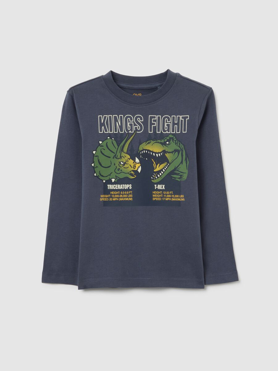 Blue Long Sleeve T-Shirt_0