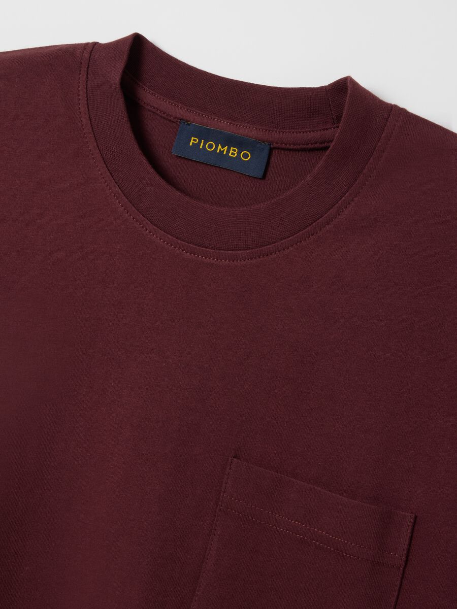 Relaxed Fit Red Pure Cotton T-shirt_1