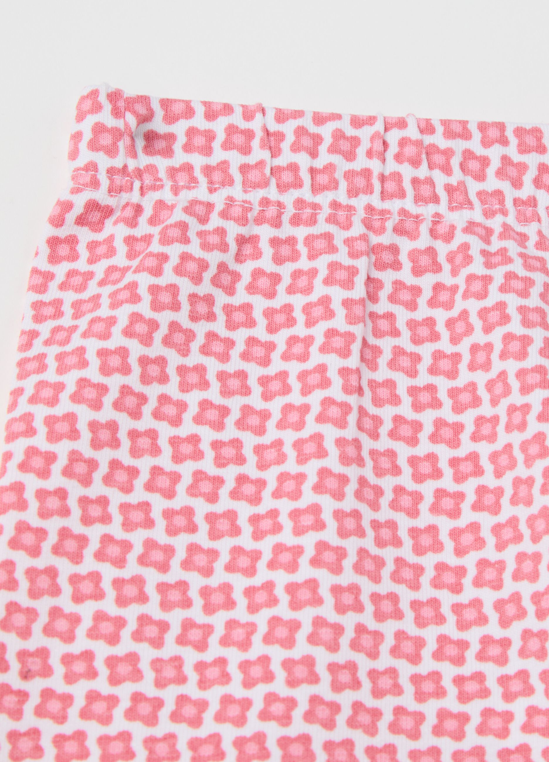 Three-quarter leggings with print