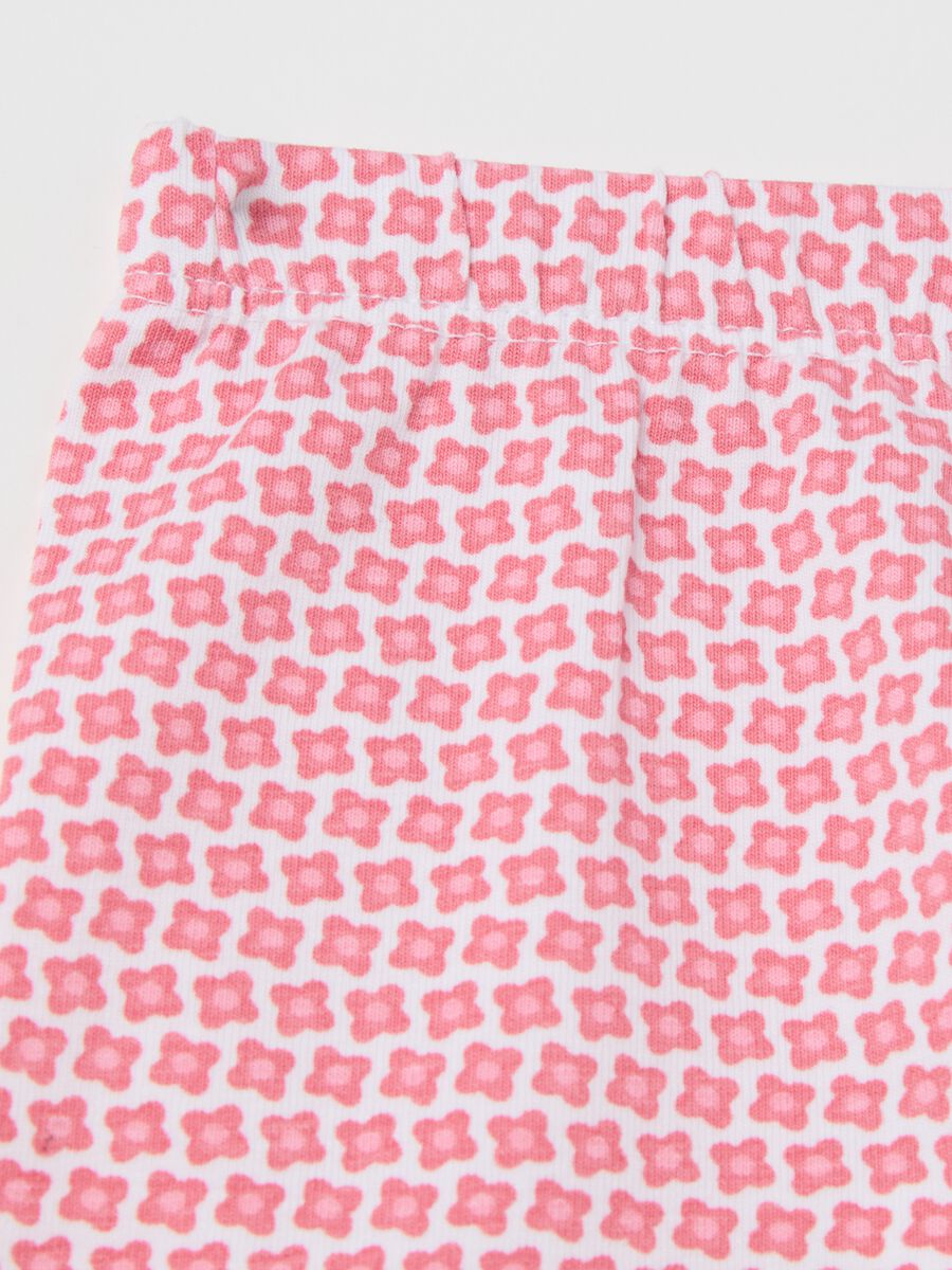 Three-quarter leggings with print_3