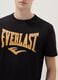T-shirt in puro cotone nero regular fit con logo Everlast_3