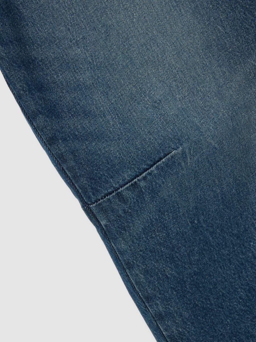 Balloon Blue Cotton Jeans_5