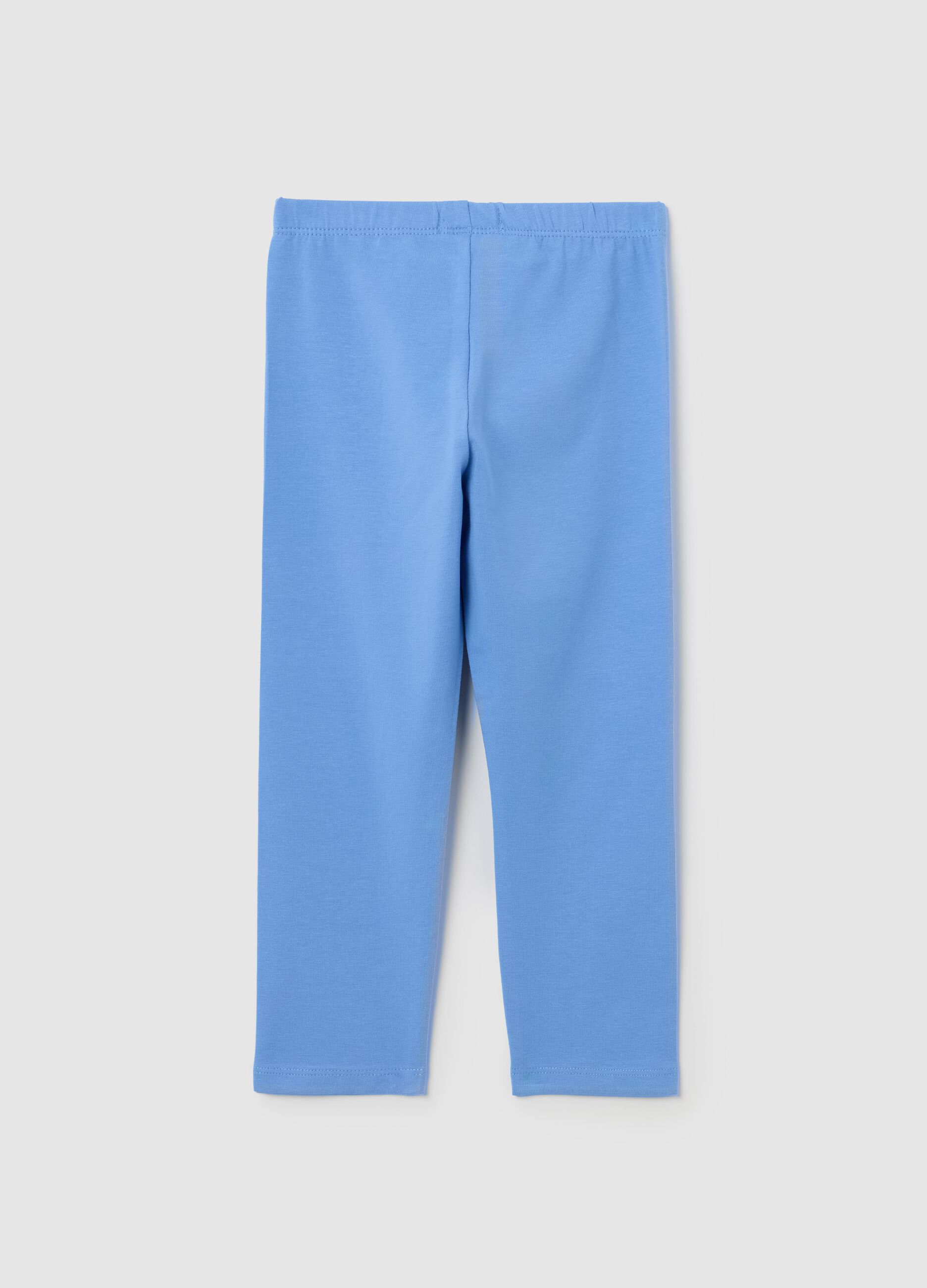 Light blue leggings with glitter shell
