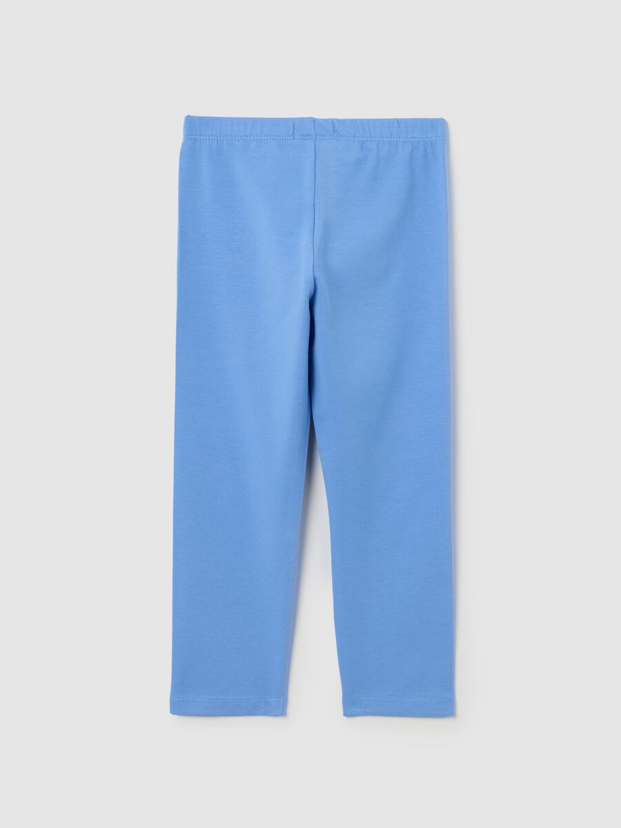 Light blue leggings with glitter shell_1