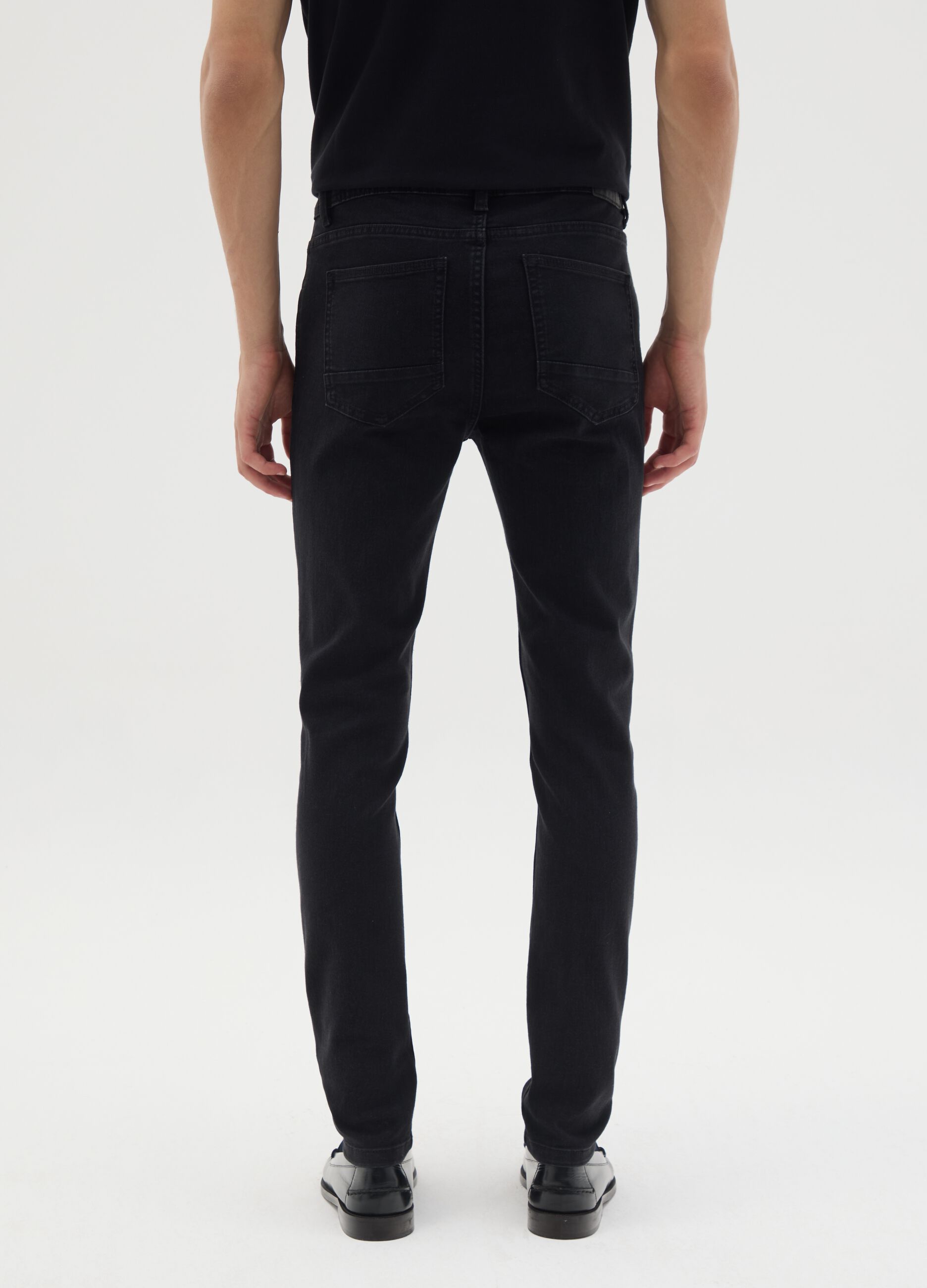 Men's Super Skinny Black Denim Jeans