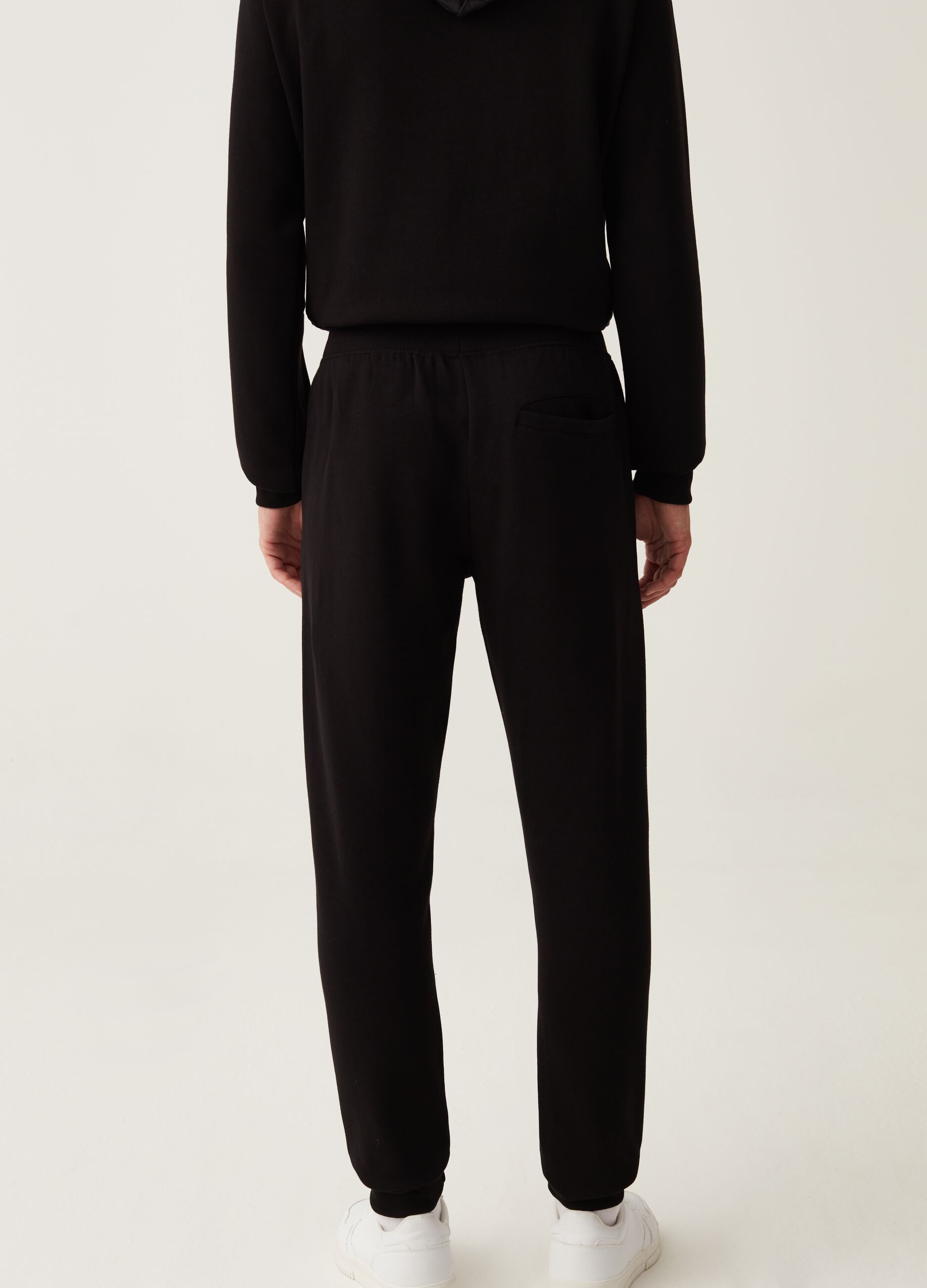 Joggers in felpa con stampa logo_2