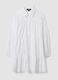 White pure organic cotton kaftan with ruffles and broderie inserts_4