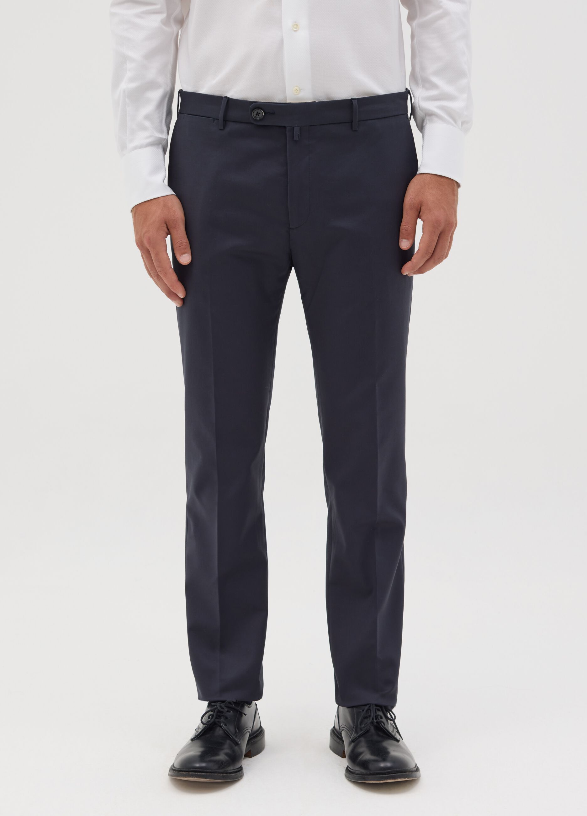 Pantaloni chino blu slim fit