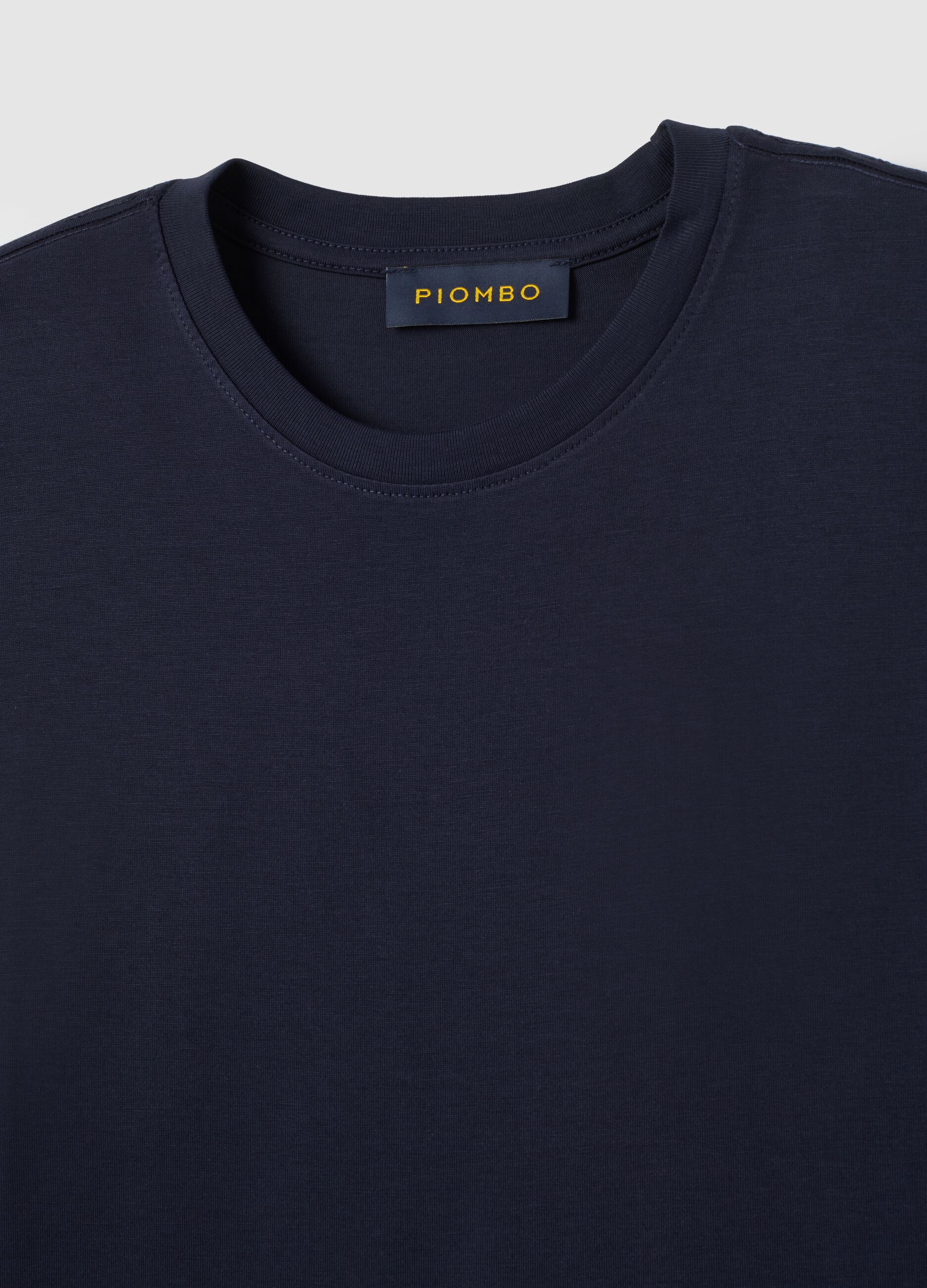 Blue Pure Cotton T-shirt