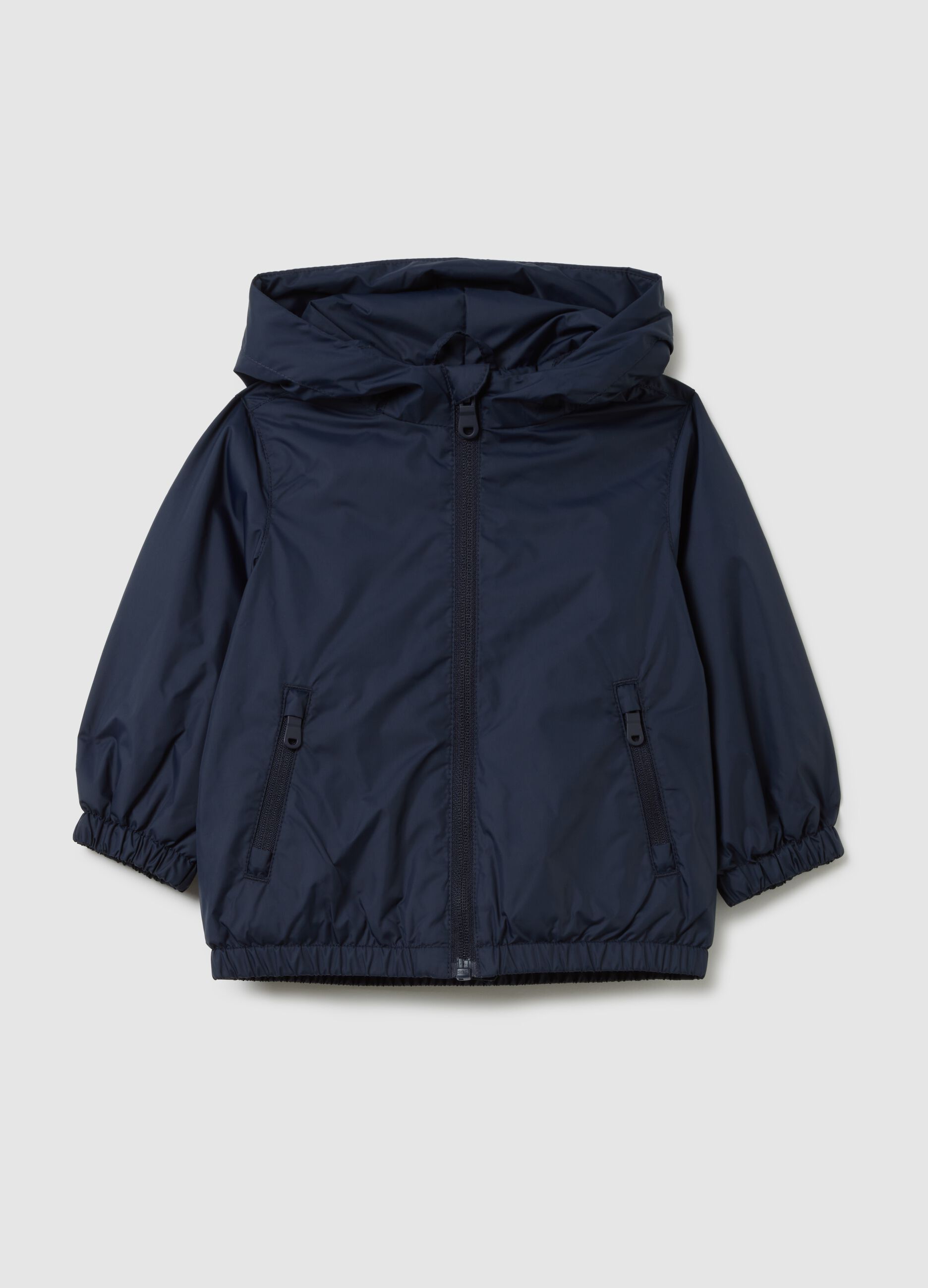 Child's blue regular fit water repellent jacket