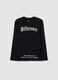 Boys' black T-shirt in pure cotton oversize fit_3