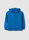 Children's blue cotton hoodie regular fit_0
