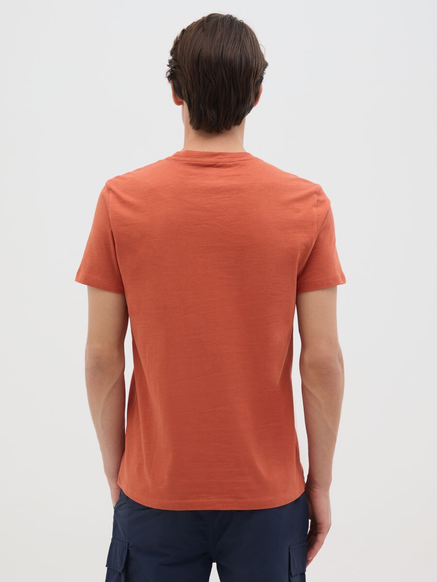 Men's white cotton fitted T-shirt_3